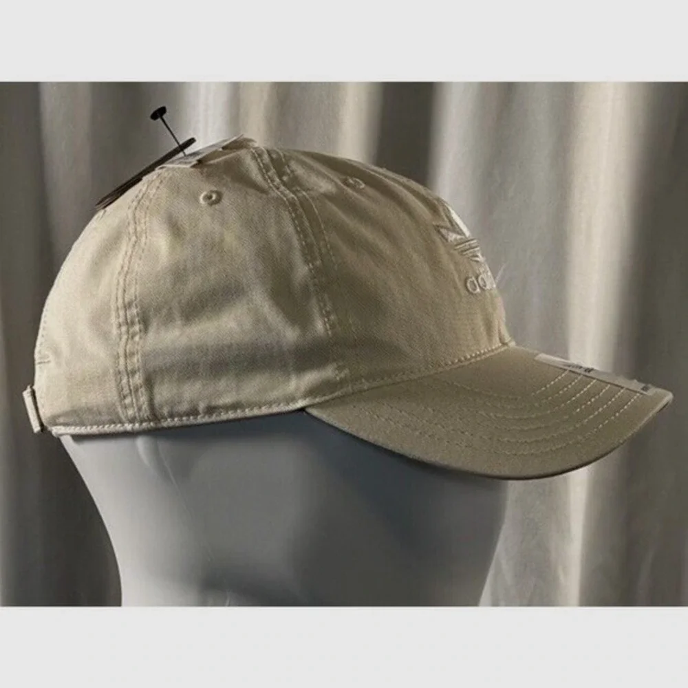 Adidas Originals Relaxed Strapback Hat Wonder White Trefoil Dad‎ Cap OSFA 78-10